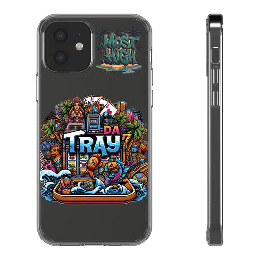 Clear Phone Case — 'Da Tray' Tropical Casino Graphic iPhone Case