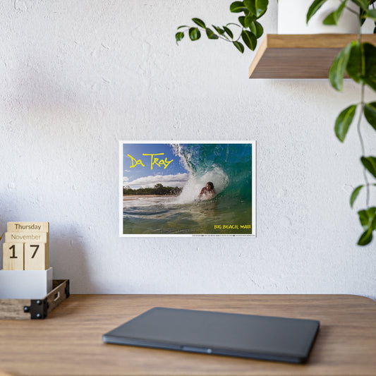 Surf Poster - "Da Tray" Big Beach, Maui Gloss Print