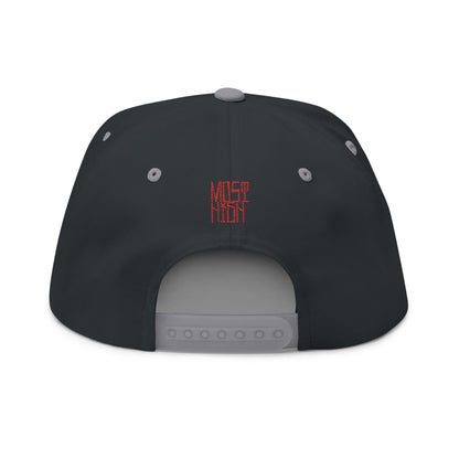 Embroidered Decepticon Flat Bill Cap — Retro Robot Logo Snapback