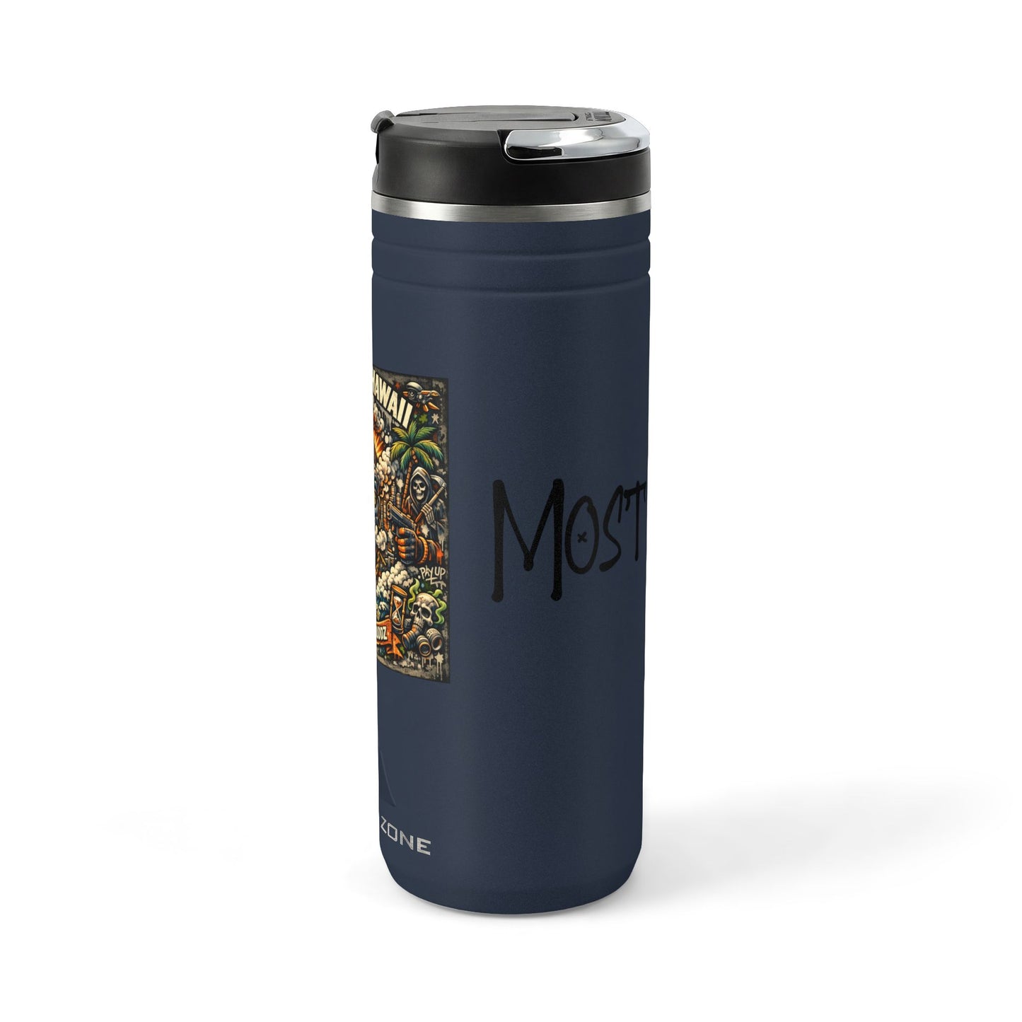 24oz Titan Thermal Tumbler — Datray Hawaii 'Blowin Cloudz 2.0' Graphic Travel Mug