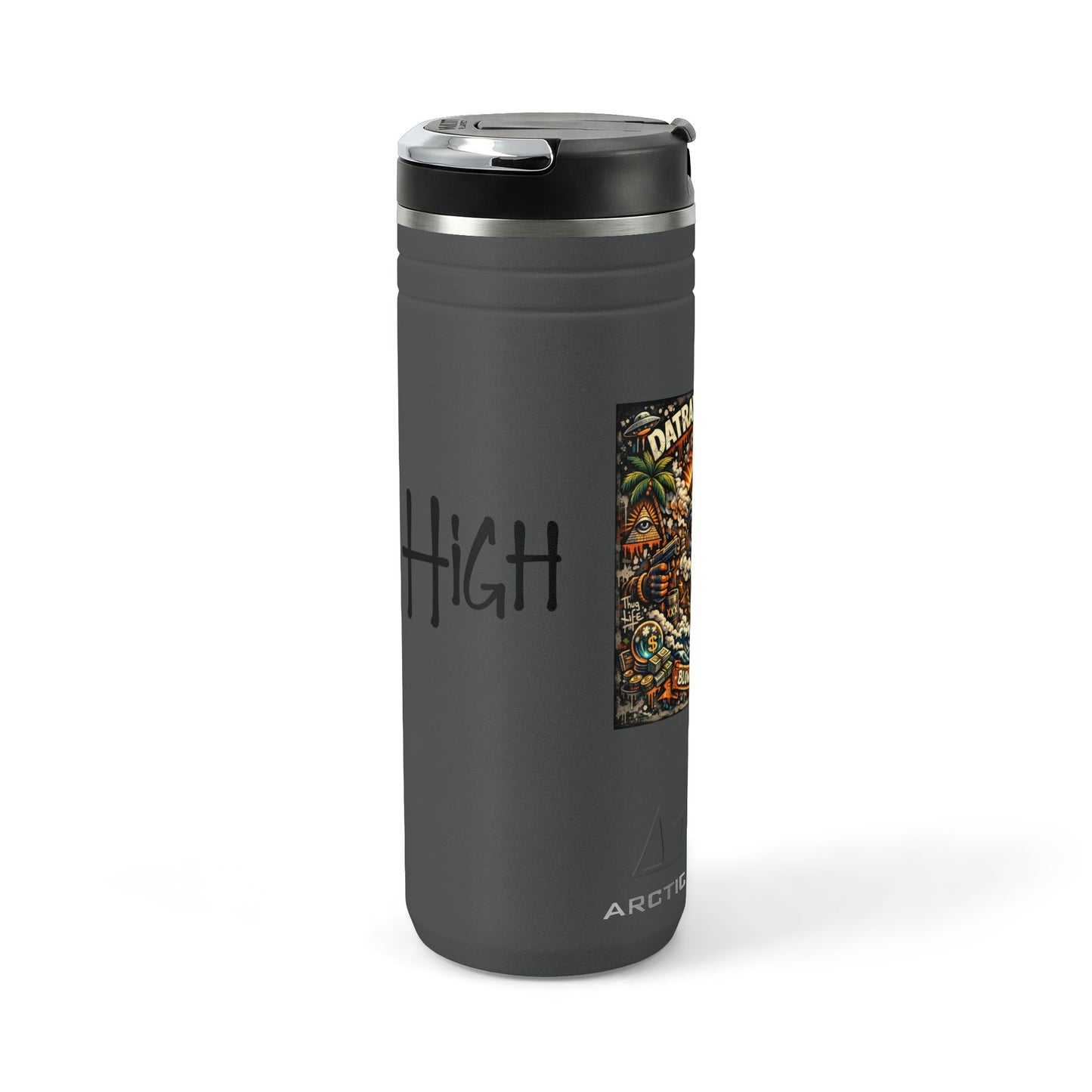 24oz Titan Thermal Tumbler — Datray Hawaii 'Blowin Cloudz 2.0' Graphic Travel Mug