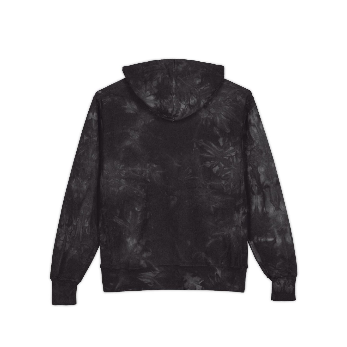 Tie-Dye Embroidered Hoodie - 'Small Kine Burnt' Champion Style