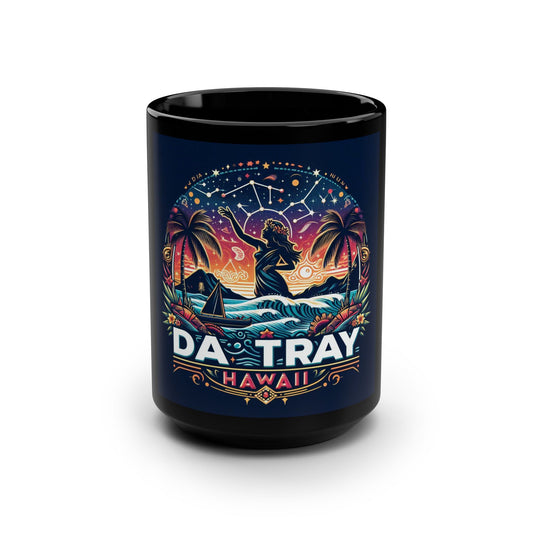 15oz Black Mug — Da Tray Hawaii