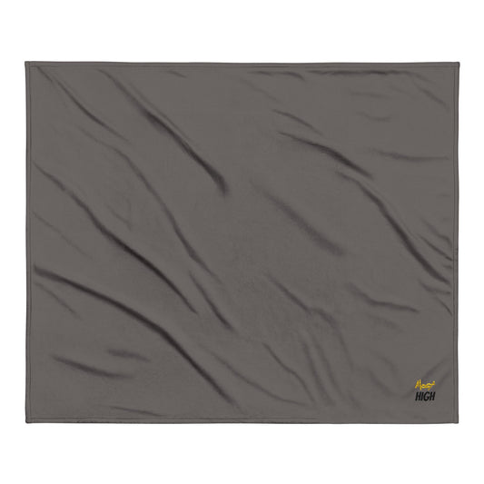 Embroidered Sherpa Blanket — "Most High" Cozy Throw