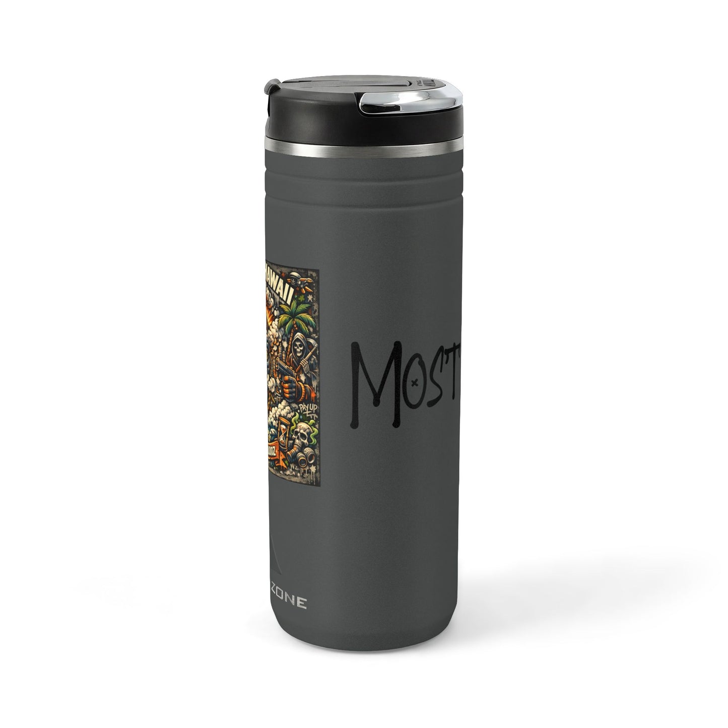 24oz Titan Thermal Tumbler — Datray Hawaii 'Blowin Cloudz 2.0' Graphic Travel Mug
