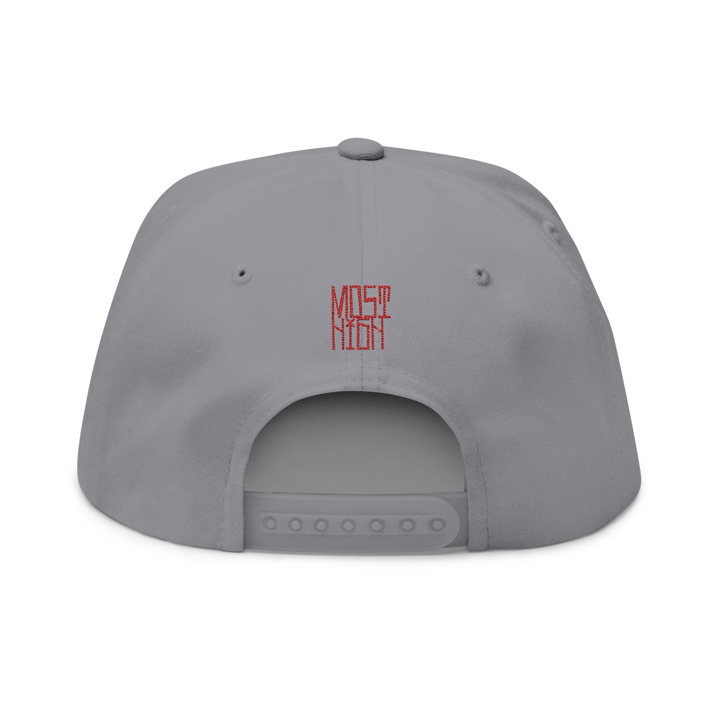 Embroidered Decepticon Flat Bill Cap — Retro Robot Logo Snapback