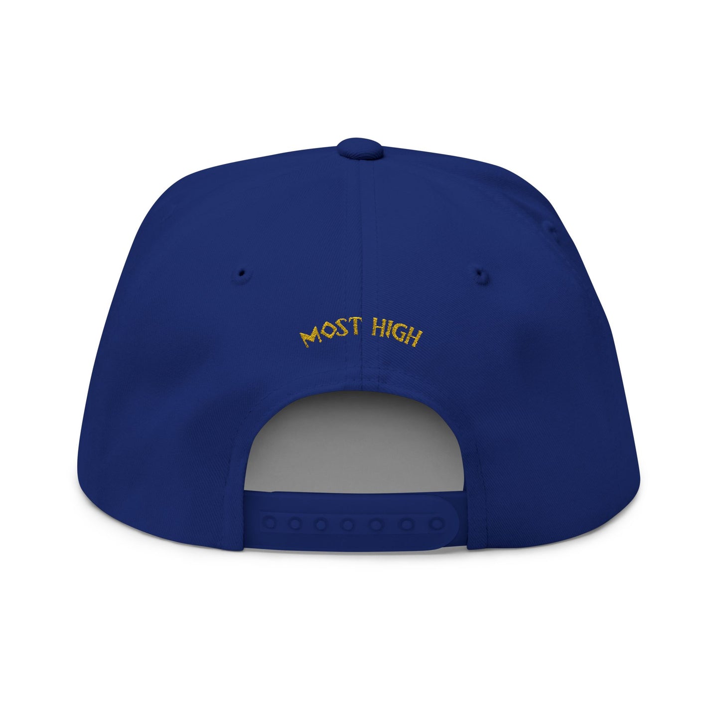 Flat Bill Cap — 'Cashout Dummeh' Embroidered Tiki Snapback