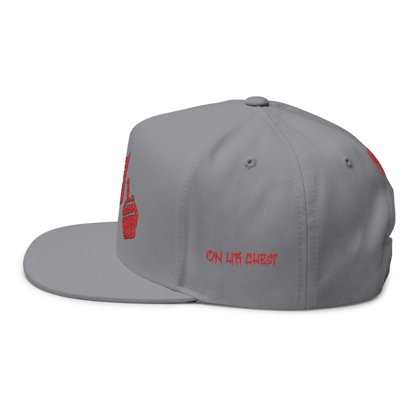 Embroidered Decepticon Flat Bill Cap — Retro Robot Logo Snapback