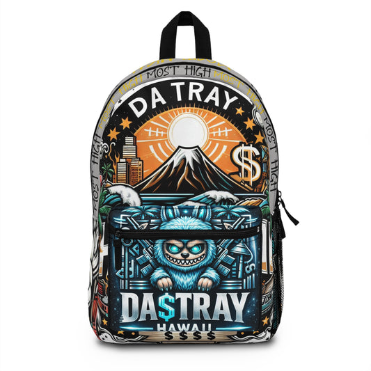 Datray Hawaiian Graphic Backpack — 'Most High' Street Art Mountain Design