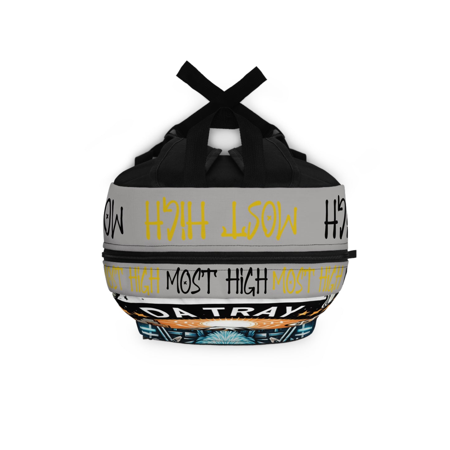 Datray Hawaiian Graphic Backpack — 'Most High' Street Art Mountain Design