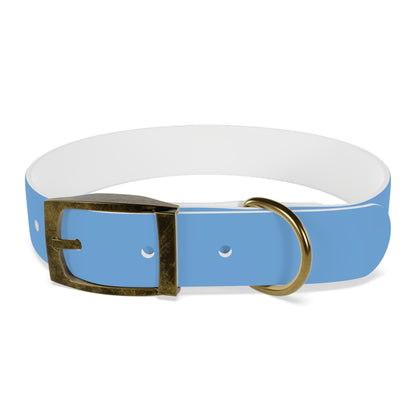 'Most High Pup' Blue Graphic Dog Collar — Stylish Urban Pet Accessory