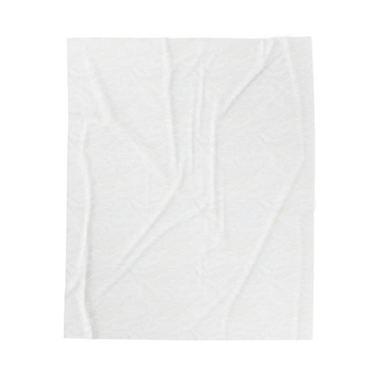 Velveteen Plush Blanket — Hawaiian Sunset Palm Beach Scene with “DA TRAY HAWAII” Text