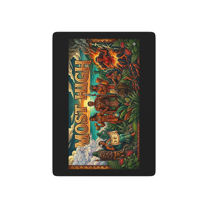 Poker Playing Cards — Tropical Tiki Deck with ‘Most High’ Back Design