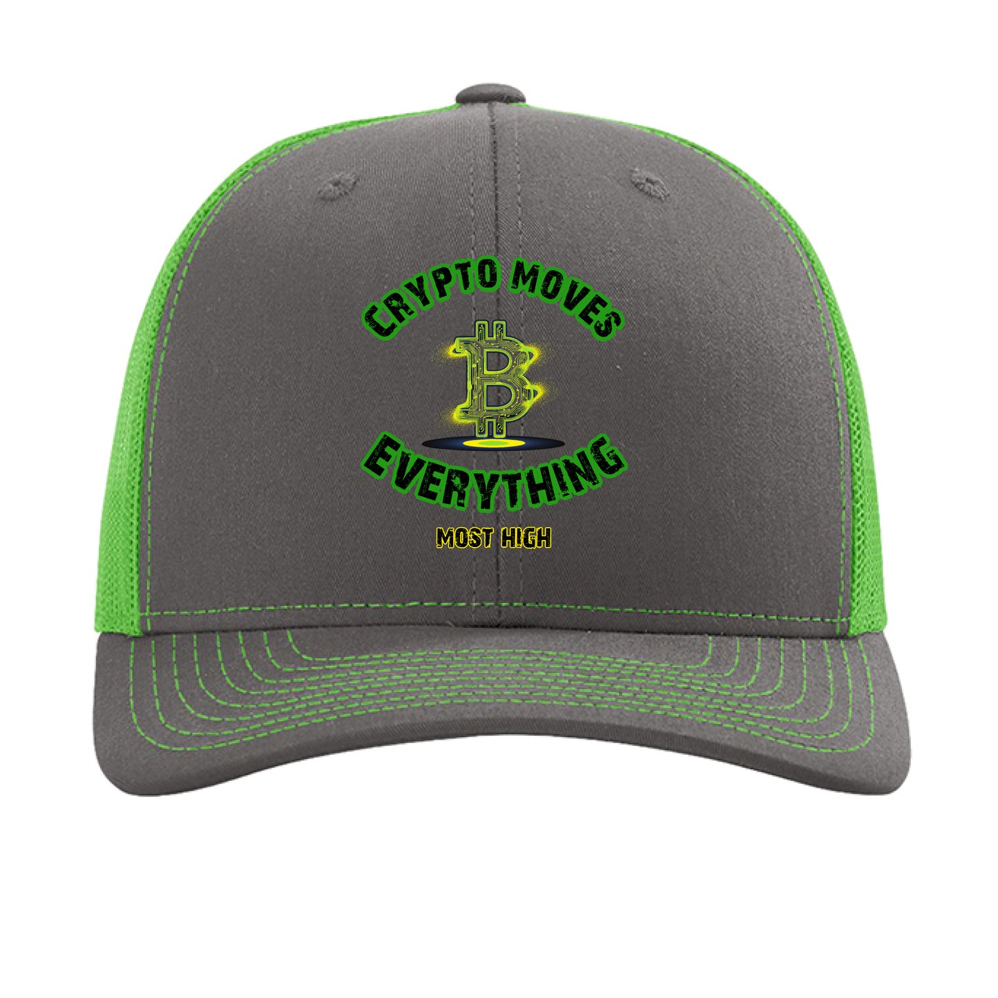 Charcoal/ Neon Green - FRONT