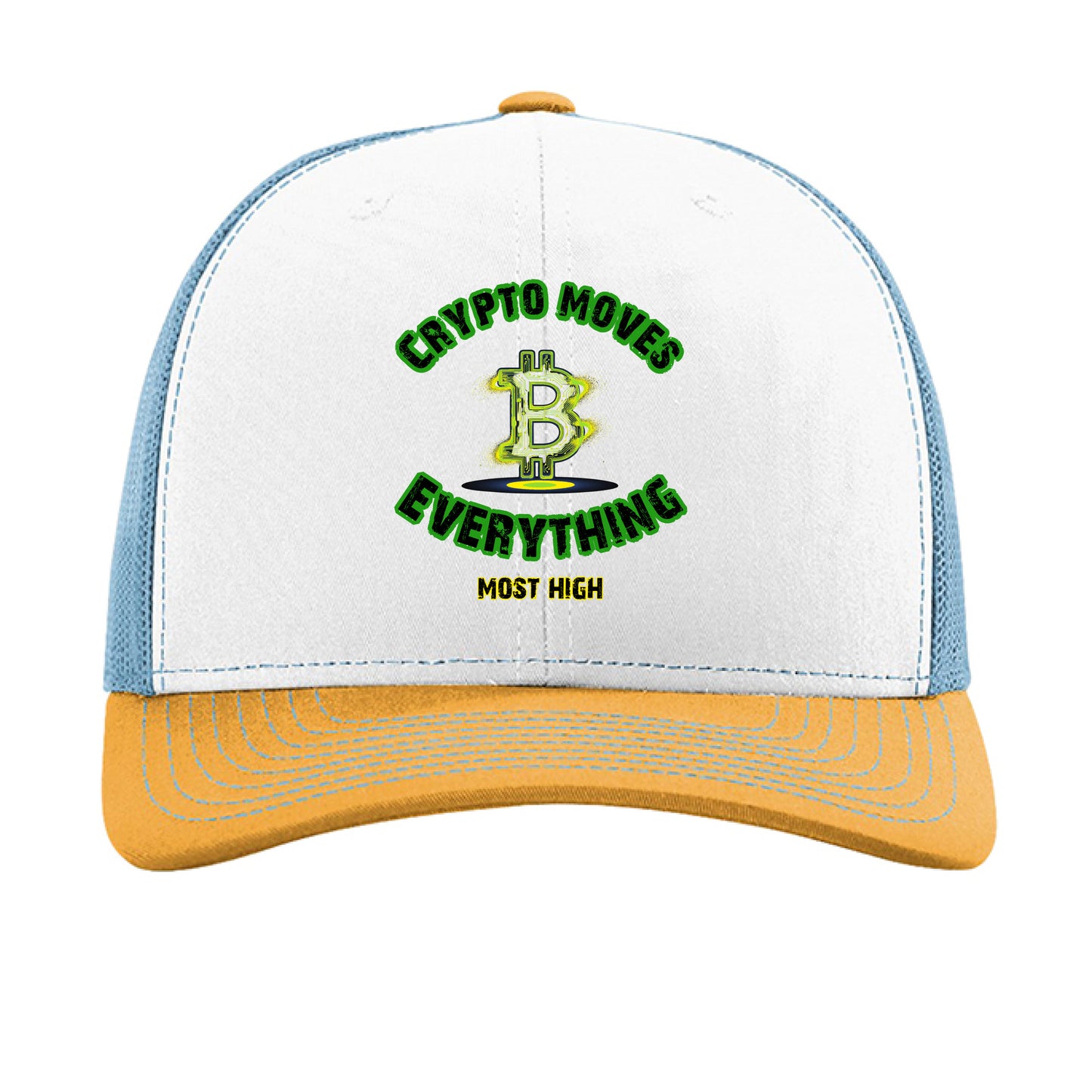 White/ Columbia Blue/ Yellow - FRONT